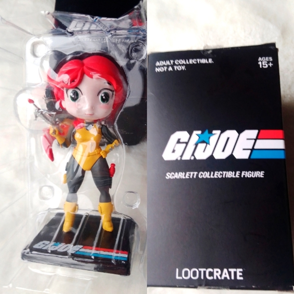 LOOT CRATE G.I. JOE Scarlett Collectible figure.
